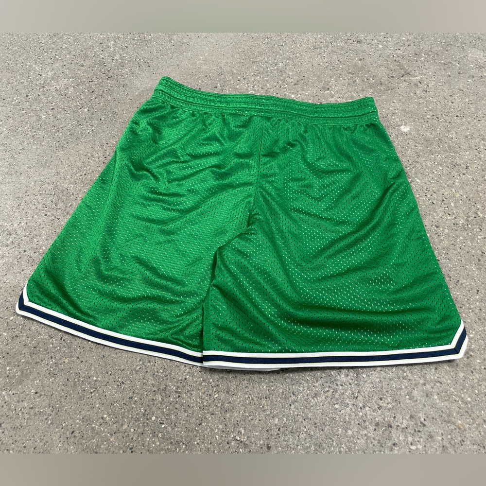 Super Rare Vintage 90s Nike America Soccer Shorts Green Satin Silky Glanz Small - Picture 6 of 9